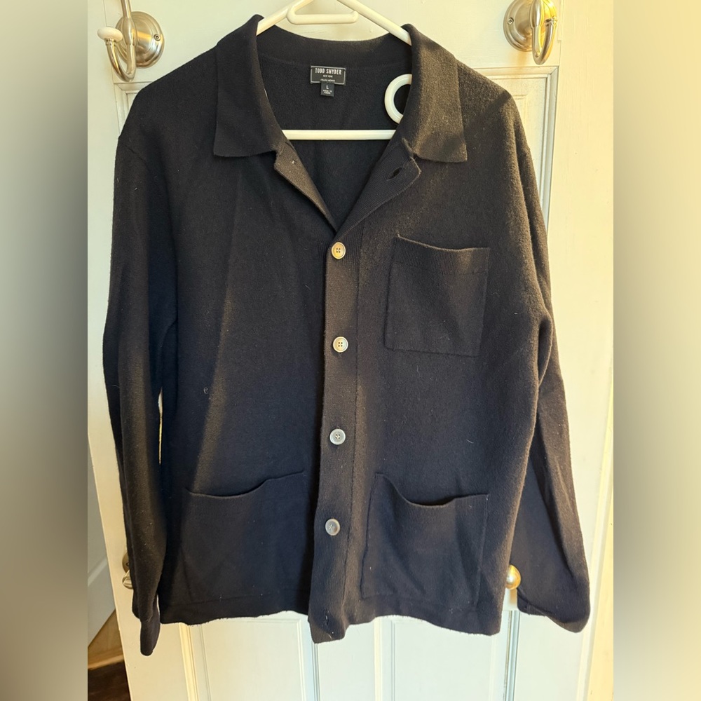 Todd Snyder italian merino Pub Jacket cardigan